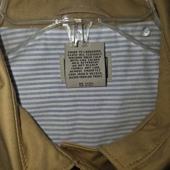 L.L. Bean Canyon Khaki Old Port Trench Coat Size Small Closet Staple Classic - Picture 5 of 11